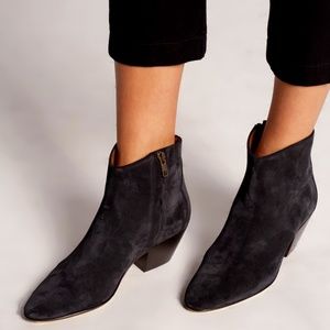 ISABEL MARANT Dacken Black Suede Ankle Booties/Boots size 36 (fits US 6 or 6.5)